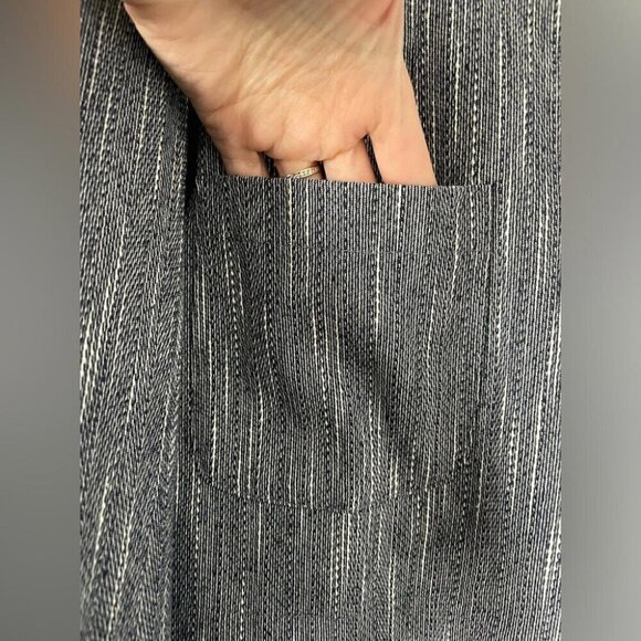 Lightweight Casual Blazer Distretto 12 Gray Modern Minimalist Blazer Size 14 - Picture 4 of 13